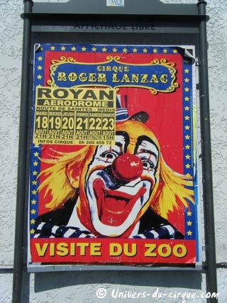 Rétrospective des affiches des cirques français en 2009 (15): le Cirque Roger Lanzac
