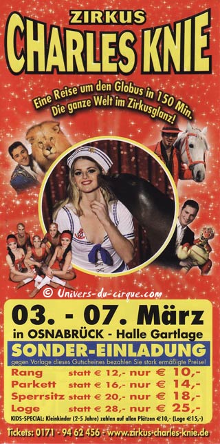 La tournée 2010 du Zirkus Charles Knie en Allemagne