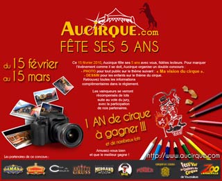 5 ans Aucirque: le concours est lancé