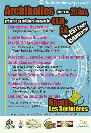 La 3 convention française de jonglerie 