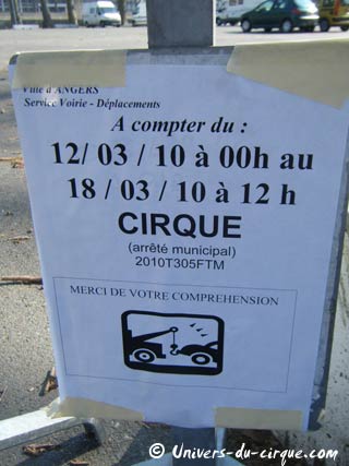 Maine-et-Loire: le cirque Amar arrive à Angers