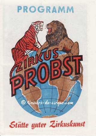 Allemagne: début de la tournée 2010 du Zirkus Probst le 18 mars prochain