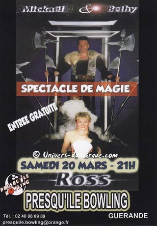 Loire-Atlantique: spectacle de magie à Guérande le 20 mars 2010
