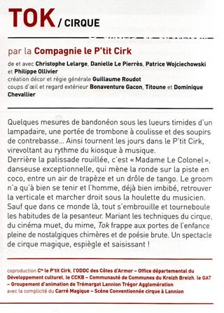 Loire-Atlantique: le P'tit Cirk à Saint Nazaire du 05 au 09 avril 2010