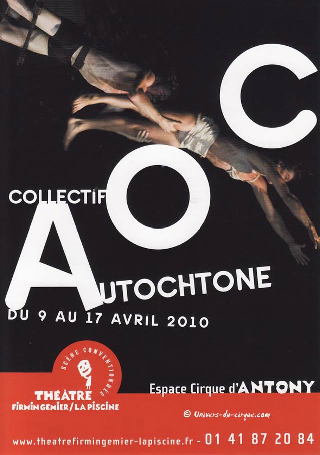 Hauts-de-Seine: le nouveau flyer du Collectif AOC à l'Espace Cirque d'Antony