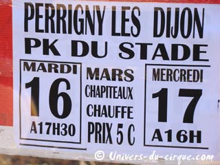Deux petits cirques familiaux aux alentours de Dijon