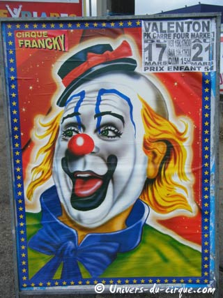 Le matériel publicitaire du cirque Francky