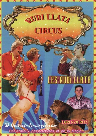 Le matériel publicitaire du Rudi Llata Circus