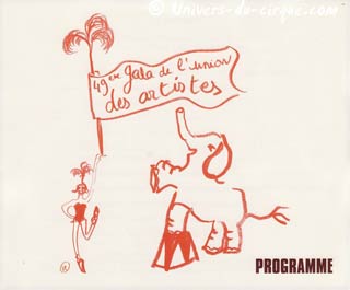 Le programme du 49 Gala de l'Union des Artistes