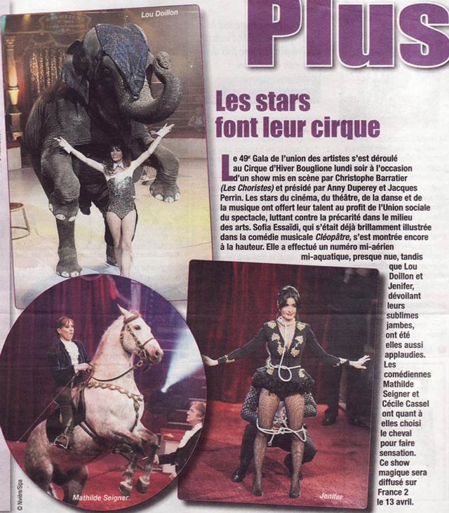 Le 49 Gala de l'Union des Artistes à l'honneur dans France-Soir