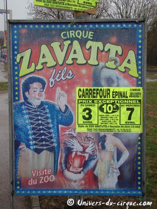 Le cirque Zavatta fils à Epinal du 03 au 07 avril 2010