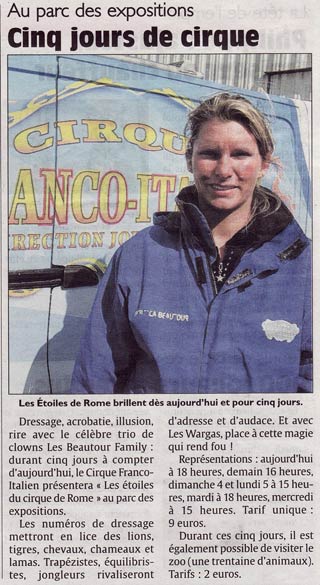 Le cirque Franco-Italien dans la presse champenoise