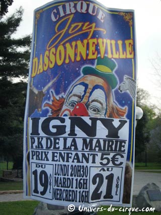 Les vacances de printemps 2010 au cirque en région parisienne