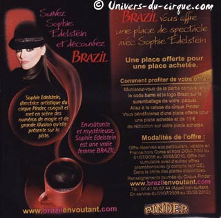 Sophie Edelstein demeure l'ambassadrice du café Brazil