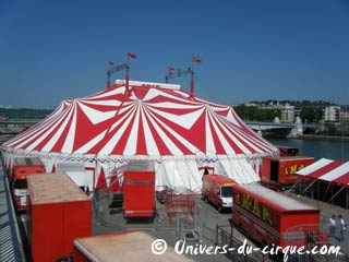 Principales tournées des cirques en juin 2010 à travers la France