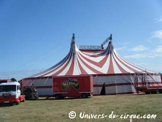 Principales tournées des cirques en juin 2010 à travers la France