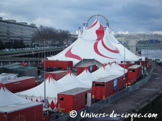 Principales tournées des cirques en juin 2010 à travers la France