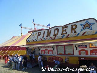 Principales tournées des cirques en juin 2010 à travers la France