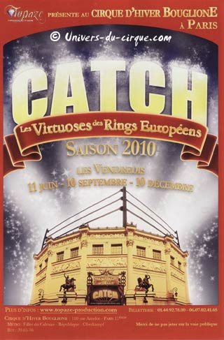 Soirée de catch au cirque d'hiver Bouglione de Paris le 11 juin 2010