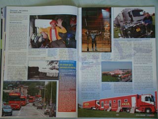 Les camions du cirque Amar dans le magazine Les Routiers de juin 2010