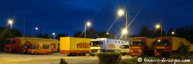 Bourgogne: le démontage du cirque Pinder à Dijon ce dimanche 06 juin 2010