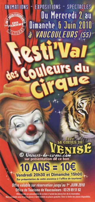 Le cirque de Venise en tournée dans le nord-est de la France