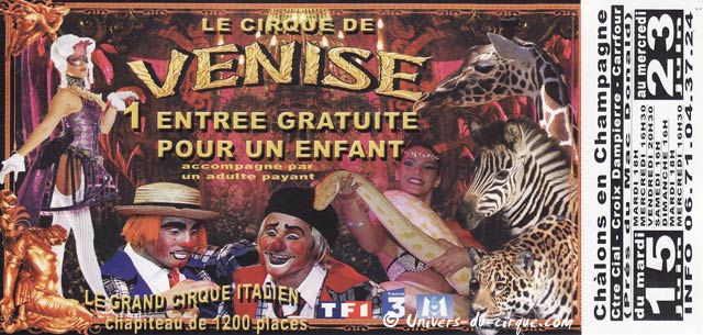 Le cirque de Venise en tournée dans le nord-est de la France