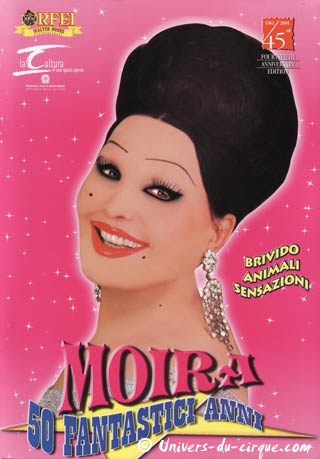 Le nouveau visage du site Internet du Circo Moira Orfei en Italie