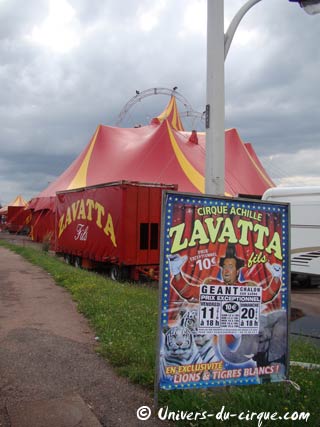 Le cirque Zavatta fils à Chalon sur Saone jusqu'au dimanche 20 juin 2010