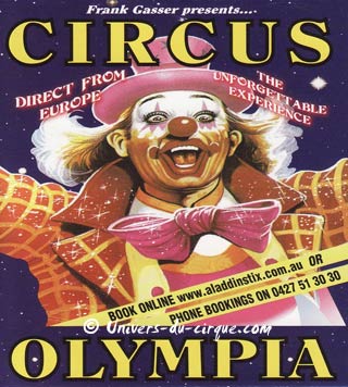 Le nouveau site Internet du Circus Olympia en Australie