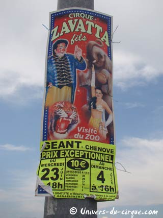 Le cirque Zavatta fils à Chenove du 23 juin au 04 juillet 2010
