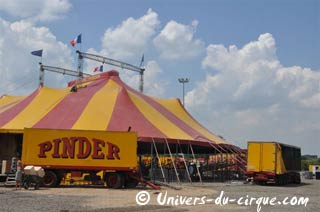 Le cirque Pinder est arrivé à Metz le 28 juin 2010