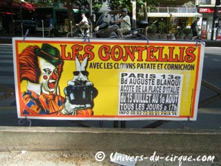 Le cirque Gontellis dans le 13 arrondissement de Paris jusqu'au 01 août 2010
