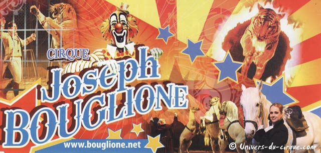 Le flyer 2010 du cirque Joseph Bouglione en Loire-Atlantique