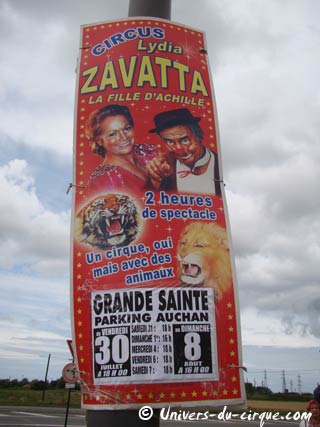 Le cirque Lydia Zavatta à Grande Synthe du 30 juillet au 08 août 2010