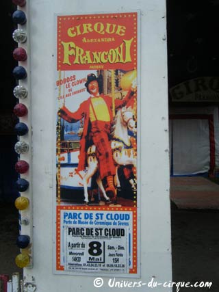 Principaux spectacles de cirque en région parisienne en août 2010
