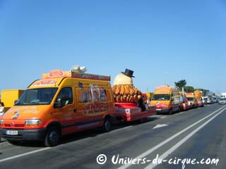 Les principales tournées de cirques en France au cours du mois d'août 2010