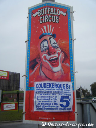 Nord: le Buffalo Circus à Coudekerque-Branche et à Hazebrouck