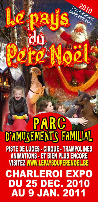 Belgique: le Pays du Père Nol à Charleroi du 25 décembre 2010 au 09 janvier 2011