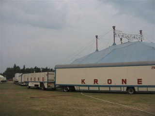 Allemagne: derniers jours de la tournée 2010 du Circus Krone