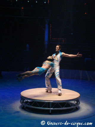 Paris: les Rollers Pilar au cirque d'hiver Bouglione à Paris