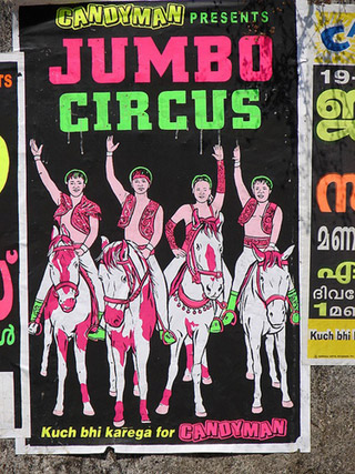 Inde: les pittoresques affiches des cirques indiens