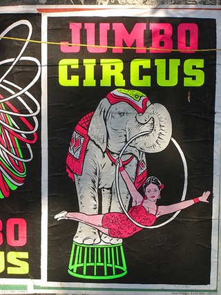 Inde: les pittoresques affiches des cirques indiens
