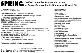 Manche: festival des nouvelles formes de cirque en Basse Normandie à Cherbourg-Octeville du 18 mars au 17 avril 2011