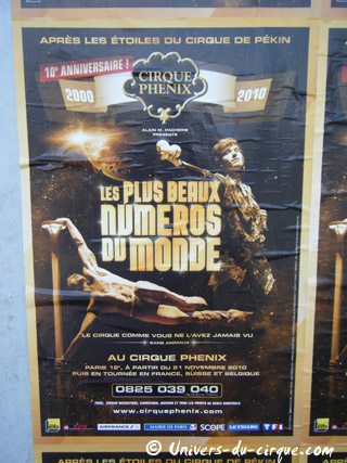 Paris: dixième anniversaire du Cirque Phénix avec 