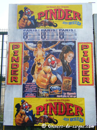 Paris: débuts de la saison de Nol du cirque Pinder le 27 novembre prochain