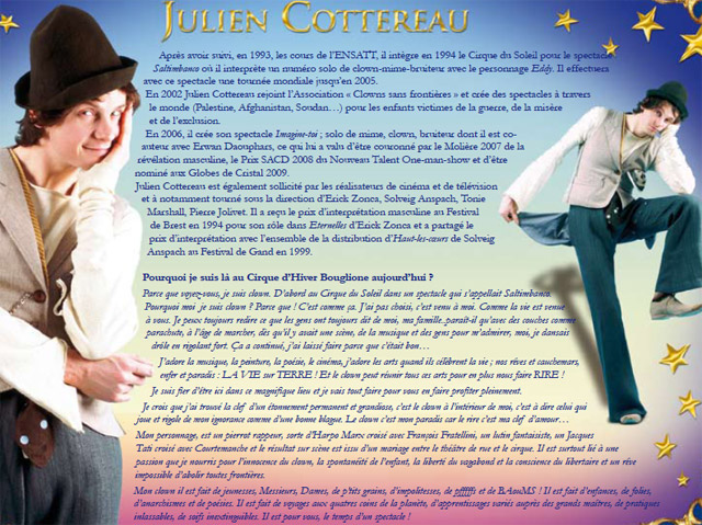 Paris: Julien Cottereau au programme de 