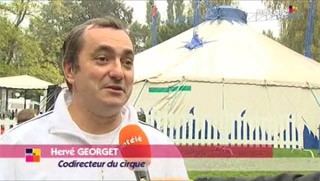 Belgique: le Cirque Georget sur Notélé