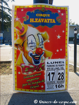 Hérault: le Cirque H. Zavatta à Lunel jusqu'au 28 novembre 2010