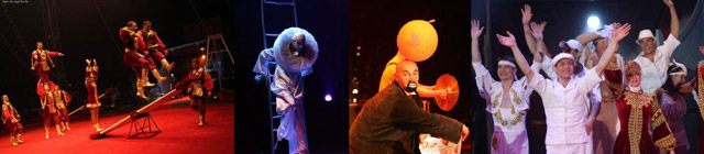 Bas-Rhin: les artistes du cirque Nikouline au Marché de Nol de Strasbourg